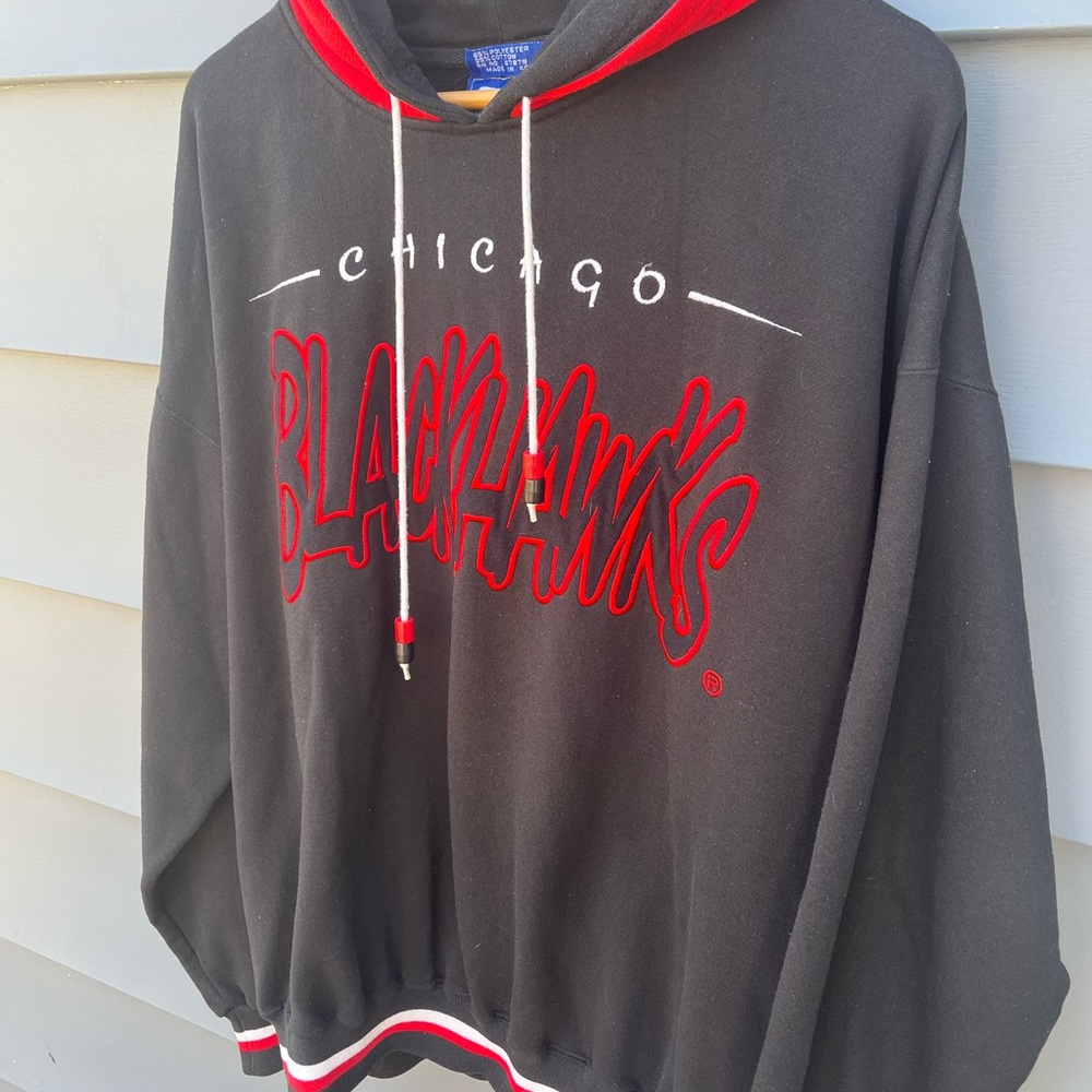 Chicago Blackhawks Vintage Hoodie / XL / Starter / 90s / NHL - Picture 4 of 9